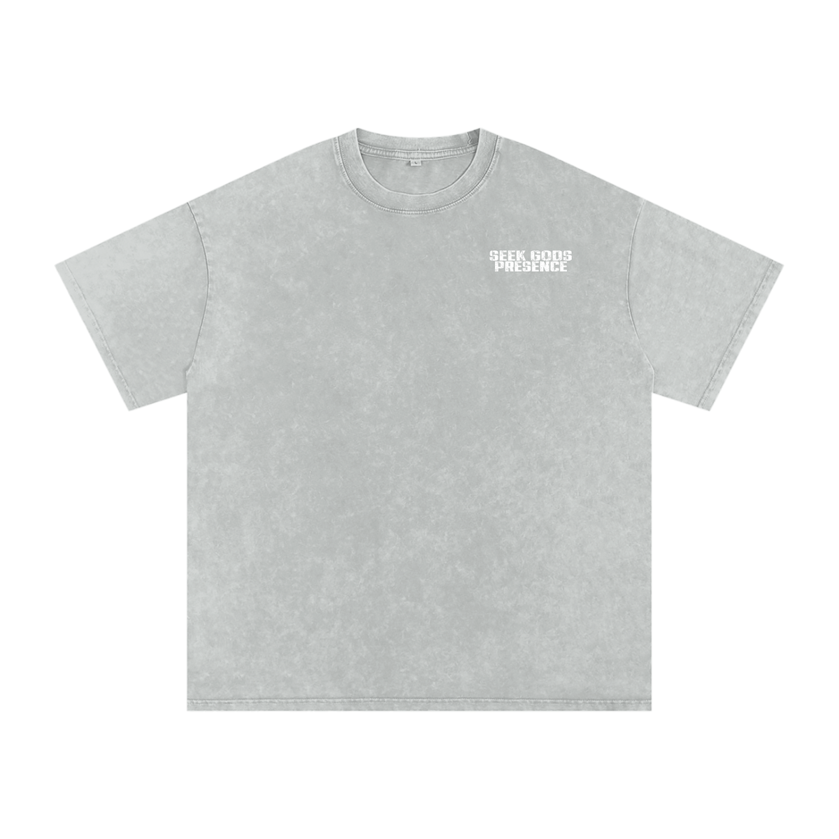 Snow Washed Oversized Cotton T-Shirt