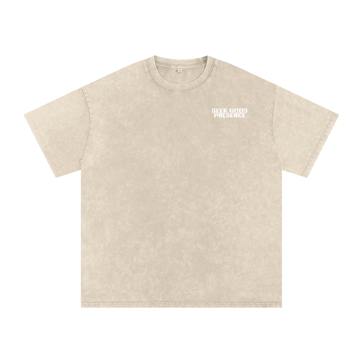 Snow Washed Oversized Cotton T-Shirt