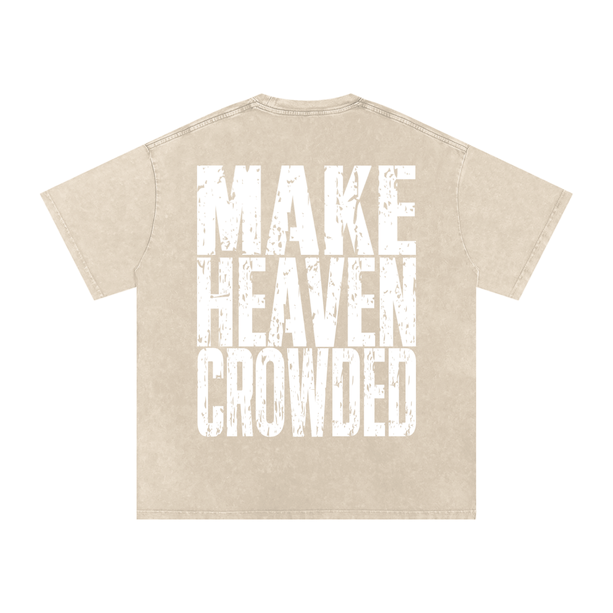 Snow Washed Oversized Cotton T-Shirt
