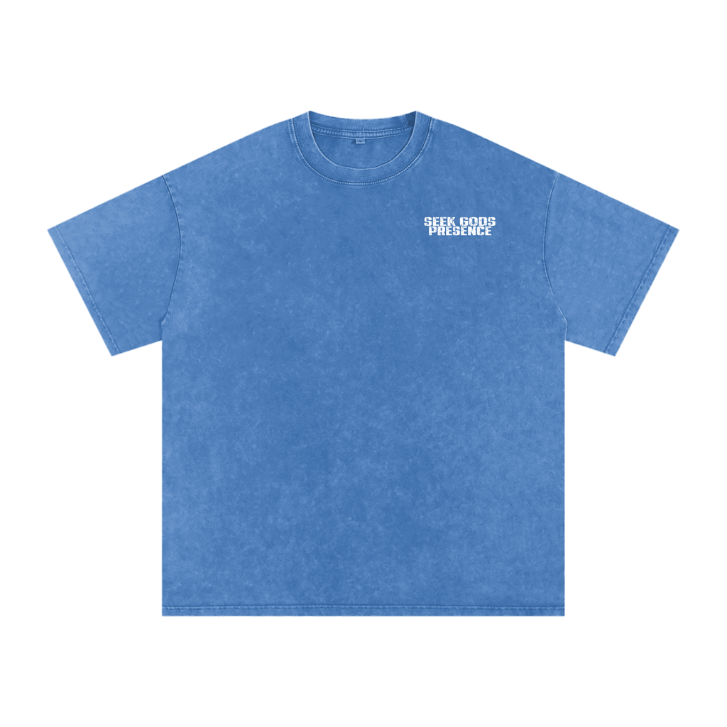 Snow Washed Oversized Cotton T-Shirt