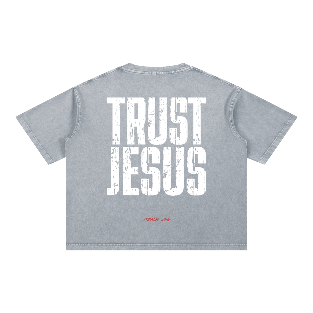 Mineral Wash Boxy Cotton T-Shirt