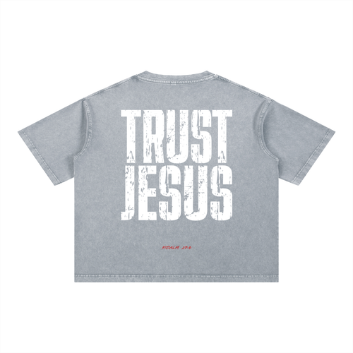 Mineral Wash Boxy Cotton T-Shirt