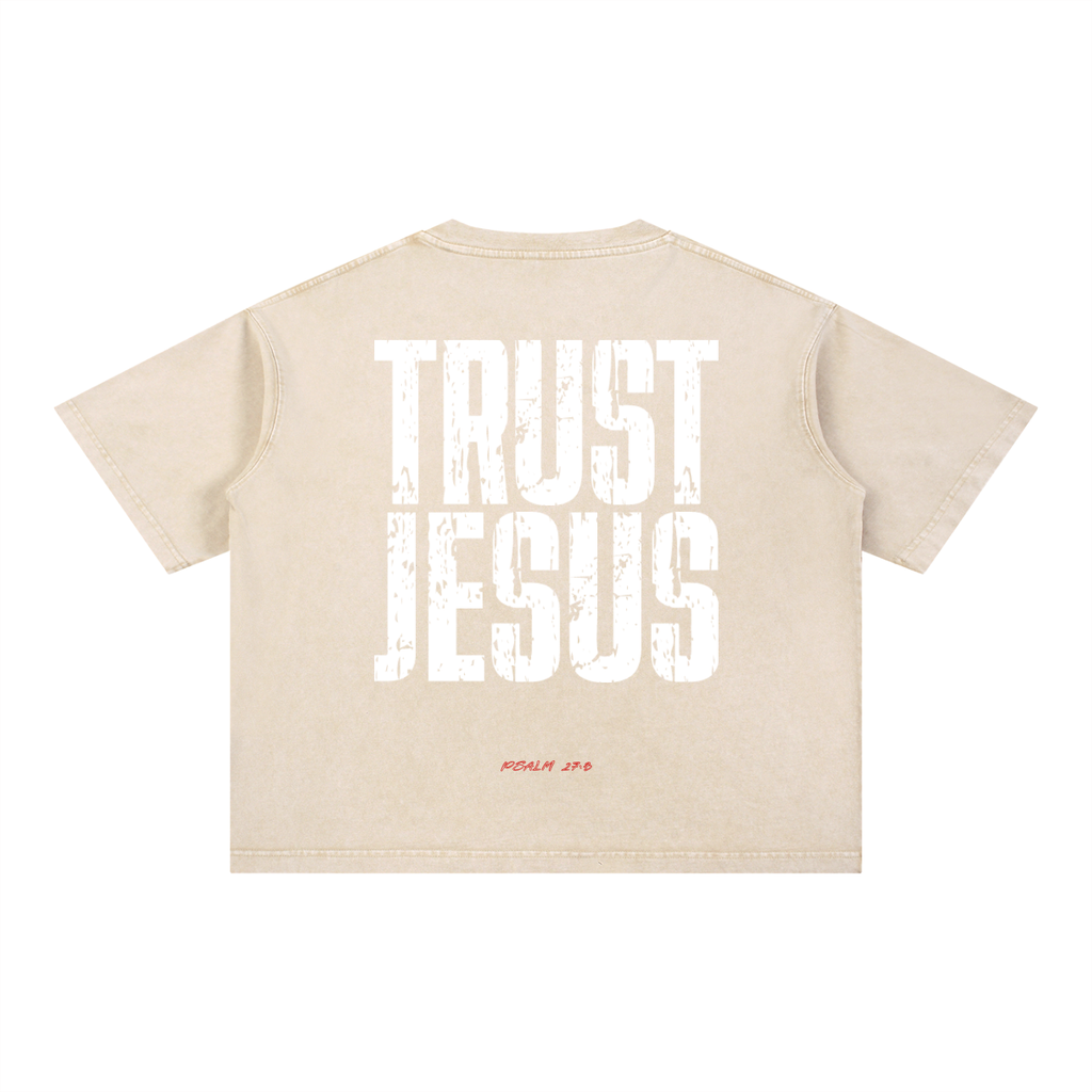 Mineral Wash Boxy Cotton T-Shirt